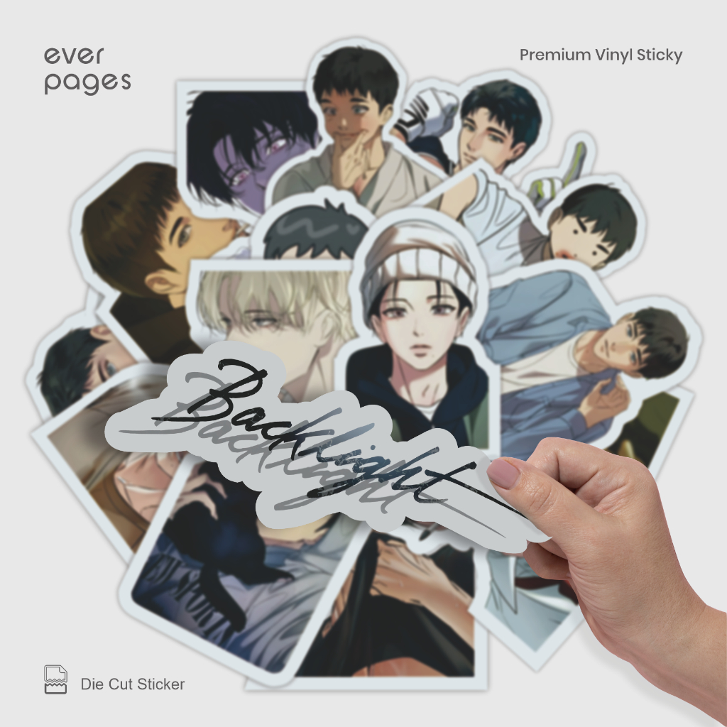 (25 pcs) Sticker Manhwa Backlight Waterproof - Tumblr, Buku, HP, Laptop