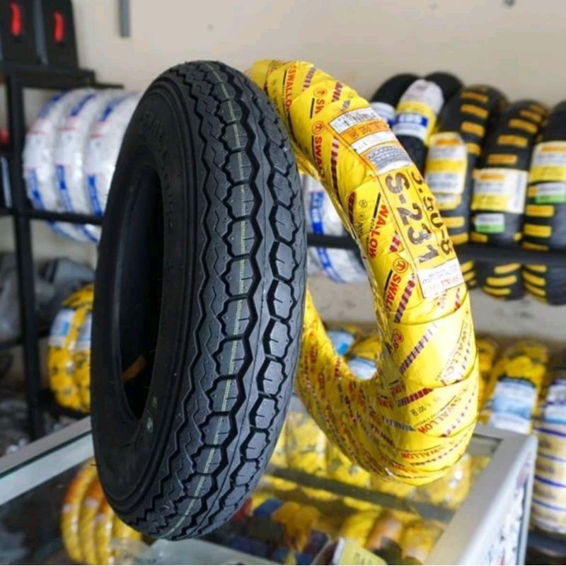 Ban Motor Vespa 350-8 S-231 (BUKAN Tubeless) Swallow Ban Scoter Vespa ring 8