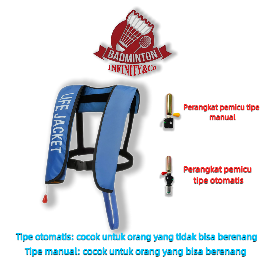 Automatic inflatable life jacket, manual inflatable life jacket, water safety life jacket, life vest