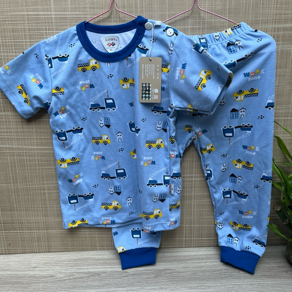 Preloved kondisi baru Libby work zone setelan piyama pendek panjang  ukuran 2L