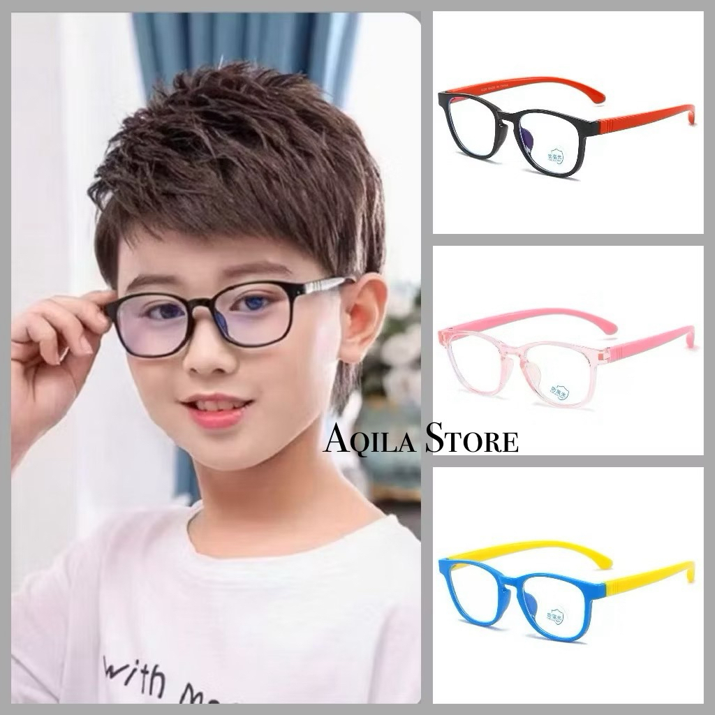 AQILA STORE (K69) Kacamata Anak Anti Radiasi Kekinian Fhasion Hight Quality