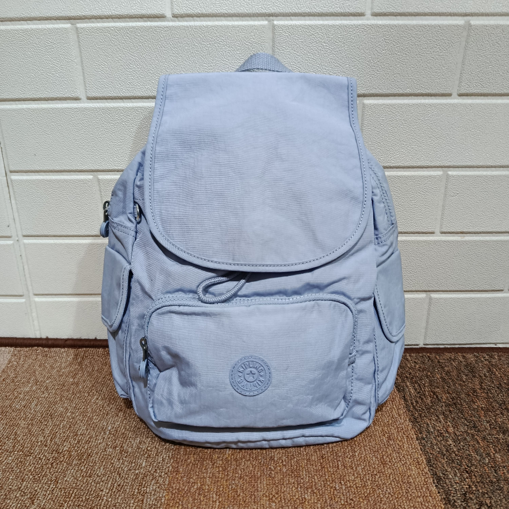 Tas Kipling City Pack S Backpack Original Cloudly Sky Blue Ransel Kecil Wanita