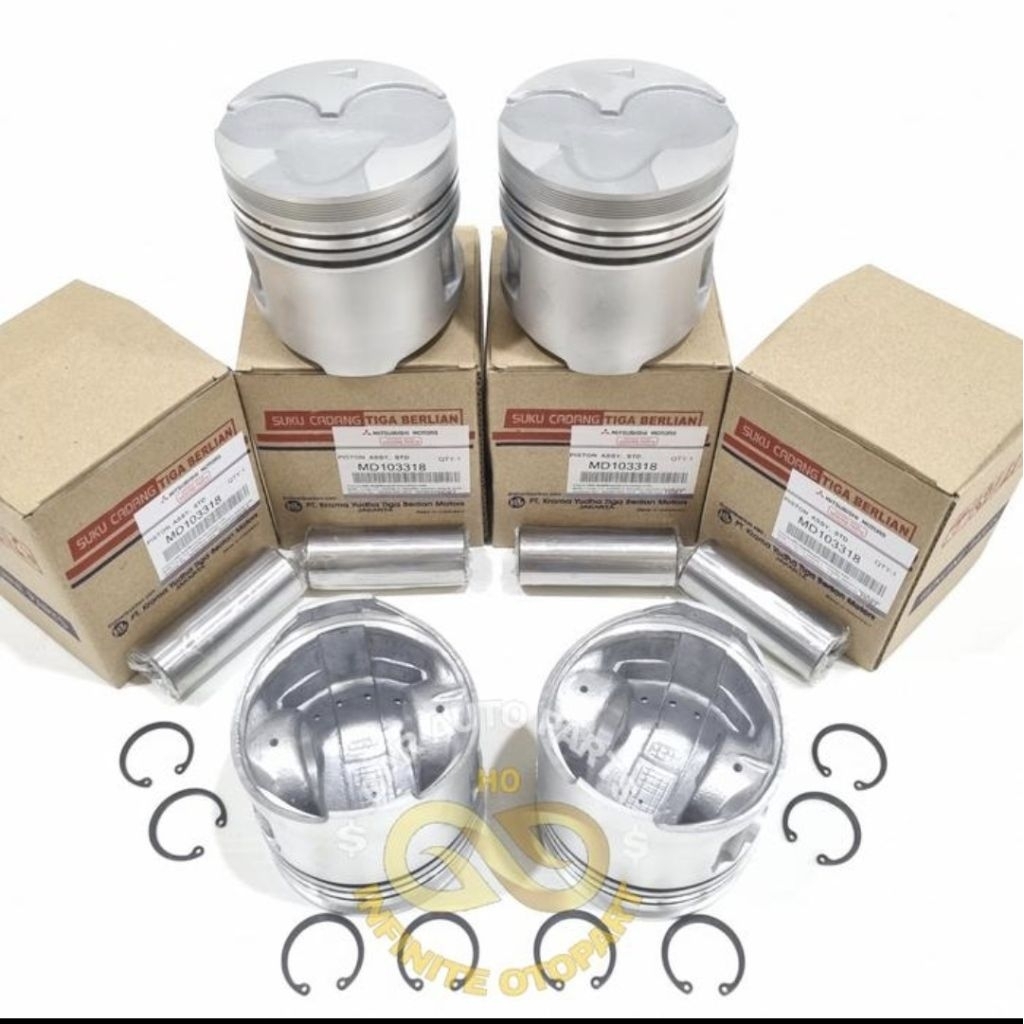 PISTON SET SEHER SET MITSUBISHI L300 DIESEL SOLAR 4D56 L 300 DIESEL SOLAR ORI GARANSI
