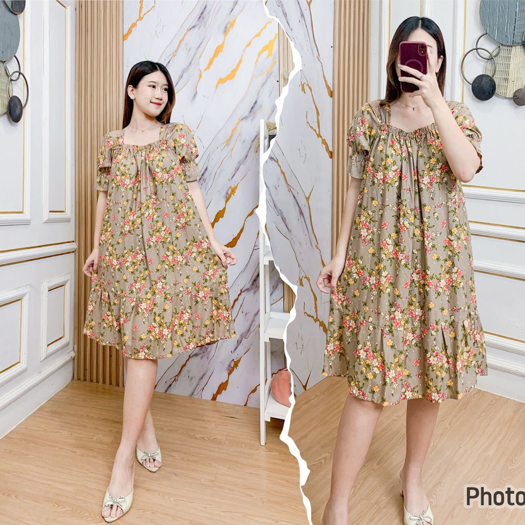 DASTER JUMBO VIRAL ENZI RAYON BALI ADEM - DASTER PUTRI BALI PENDEK / DRESS SEXY KEKINIAN