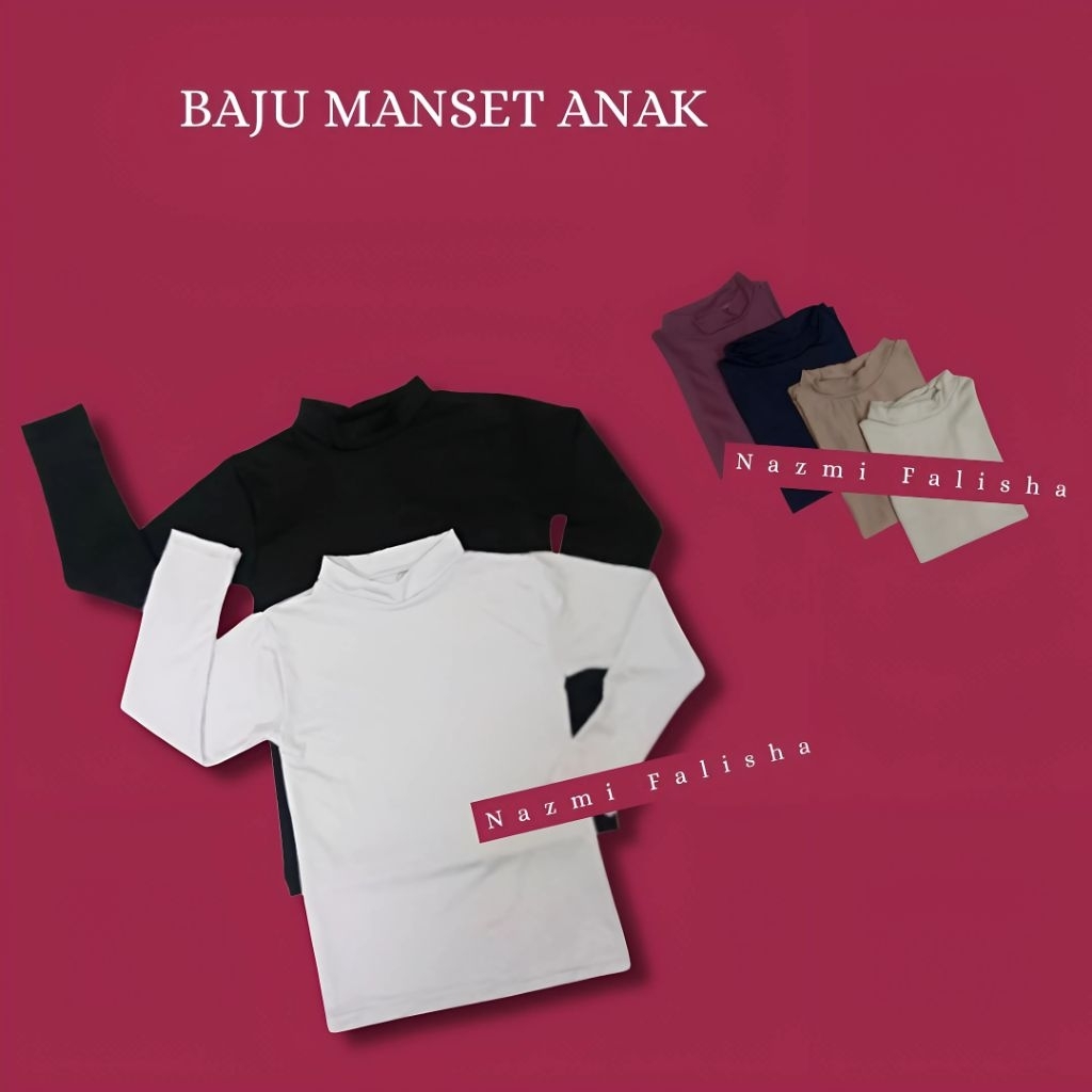 Baju Manset Anak Usia 2-16 Tahun Spandek Laki-Laki & Perempuan Unisex