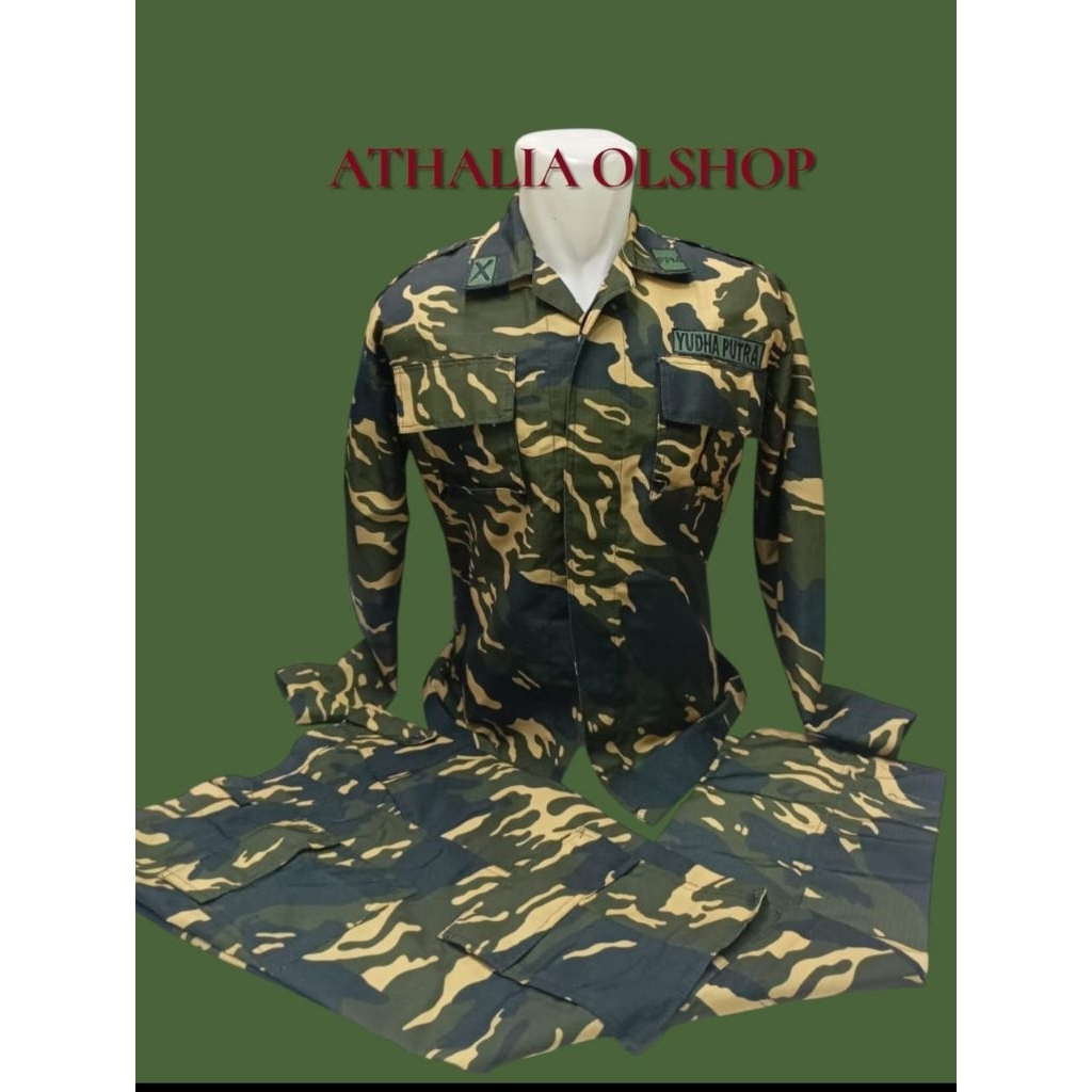 baju pdl ppm loreng bahan ripstok sritex / baju loreng ppm stelan pdl premium bahan ripstok tebal