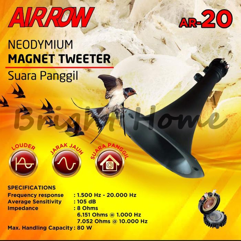 Corong Tweeter Horn AIRROW AR-20 Speaker Sound System Audio