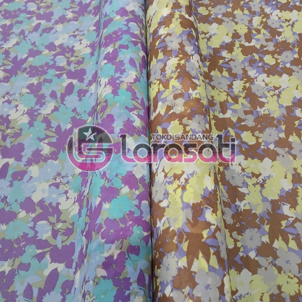 KAIN SIFON MOTIF BUNGA