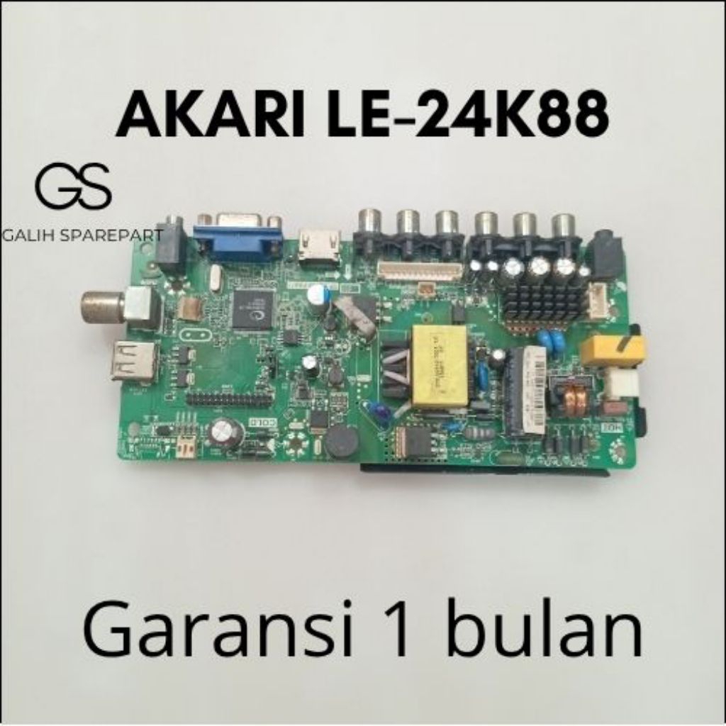 MESIN TV / MAINBOARD TV AKARI LE-24K88 MB - MODUL - MOBO - MOTHERBOARD TV AKARI LE-24K88 MB - MODUL 
