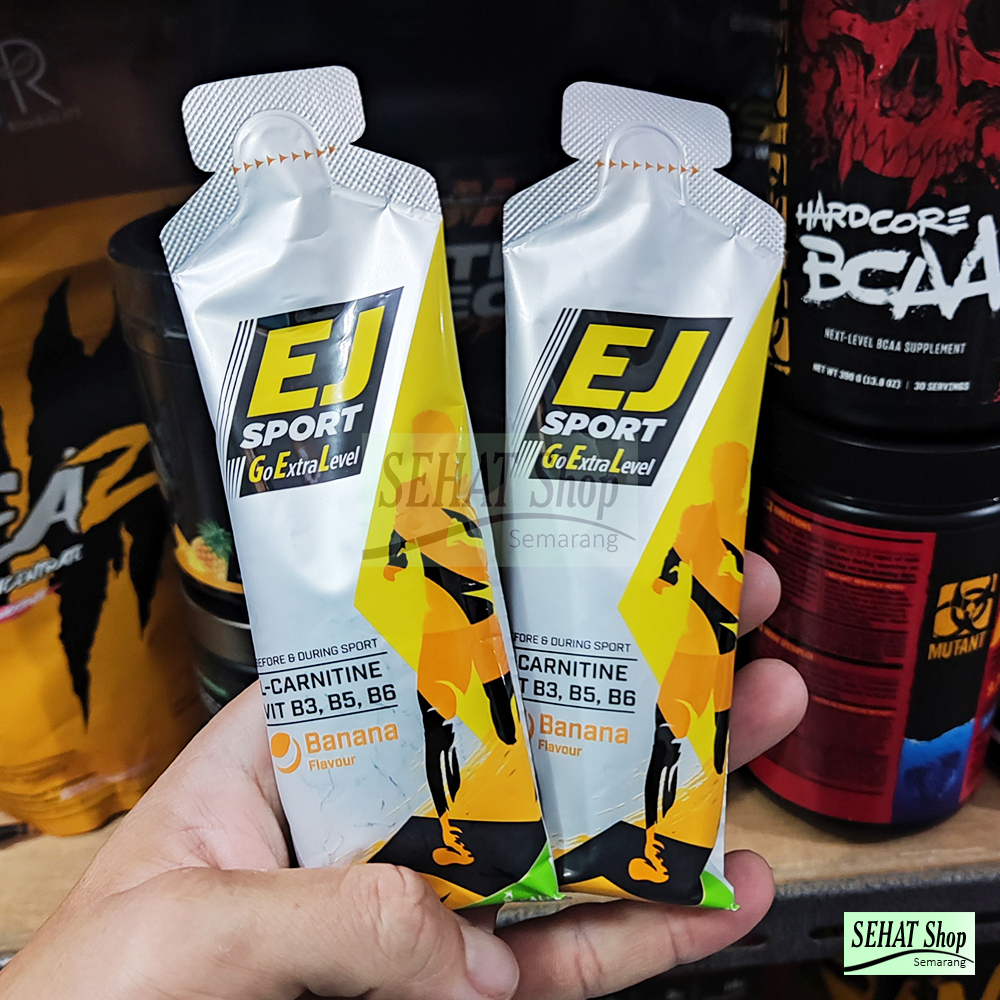 EJ Sport Energy Gel L-Carnitine Penambah Stamina dan Energi 1 Sachet Kemasan Baru