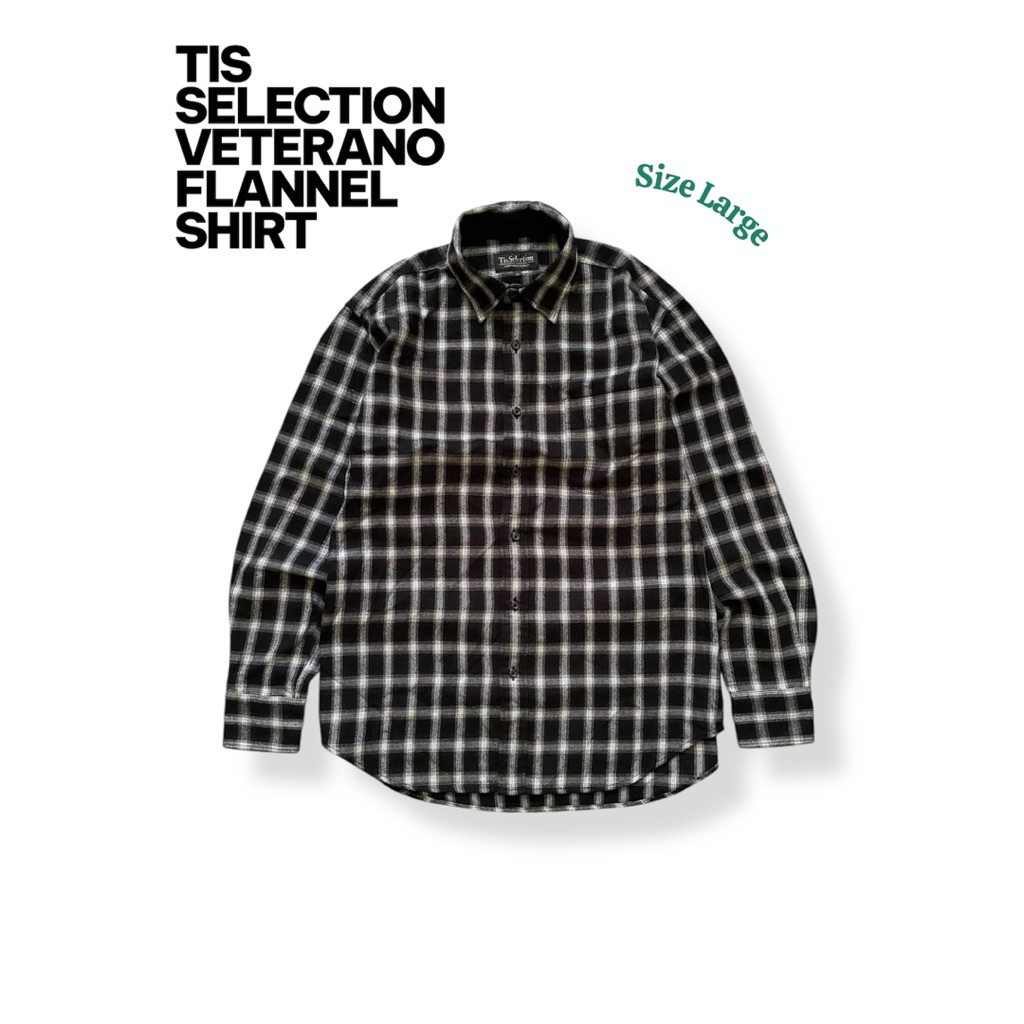 Kemeja Flannel Veterano Tis Selection Size L Second Original