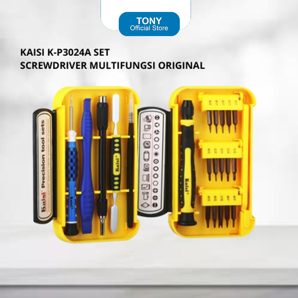 KAISI K-P3024A SET - SCREWDRIVER MULTIFUNGSI ORIGINAL