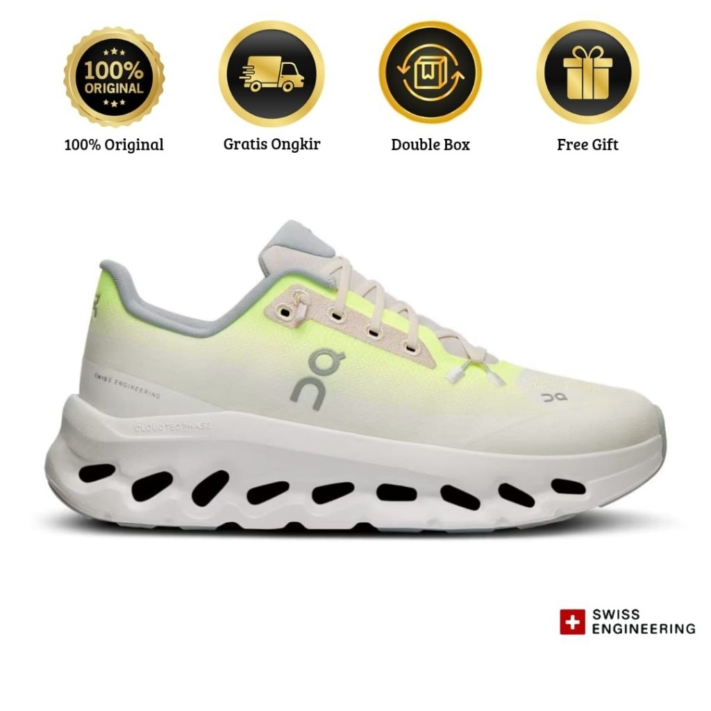 Sepatu On Cloud Running Cloudtilt Lime Ivory Unisex (100% Original Authentic)