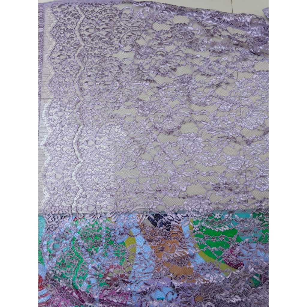 Terbaru Kain kebaya Metalik glosy motif rapet warna (Taro)