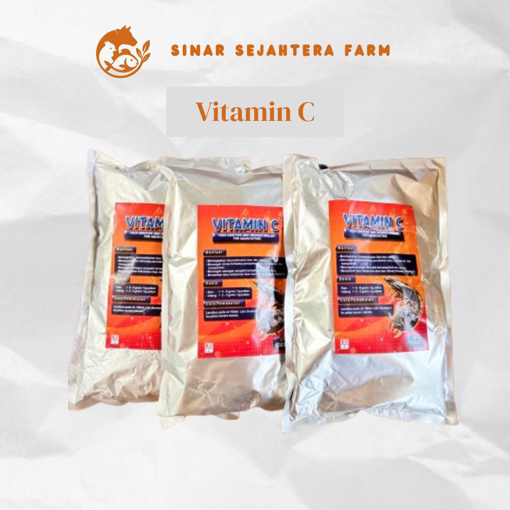 Vitamin C untuk ikan dan udang | Vitamin C Aquaculture | Vitamin C Aquatic | Vitamin C @1Kg