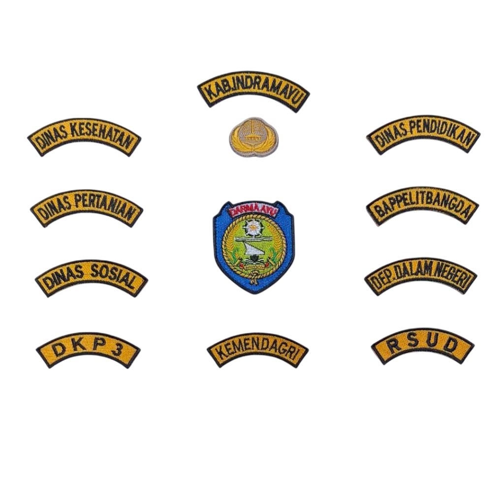 Badge Bordir Pemerintah Daerah Kabupaten Indramayu