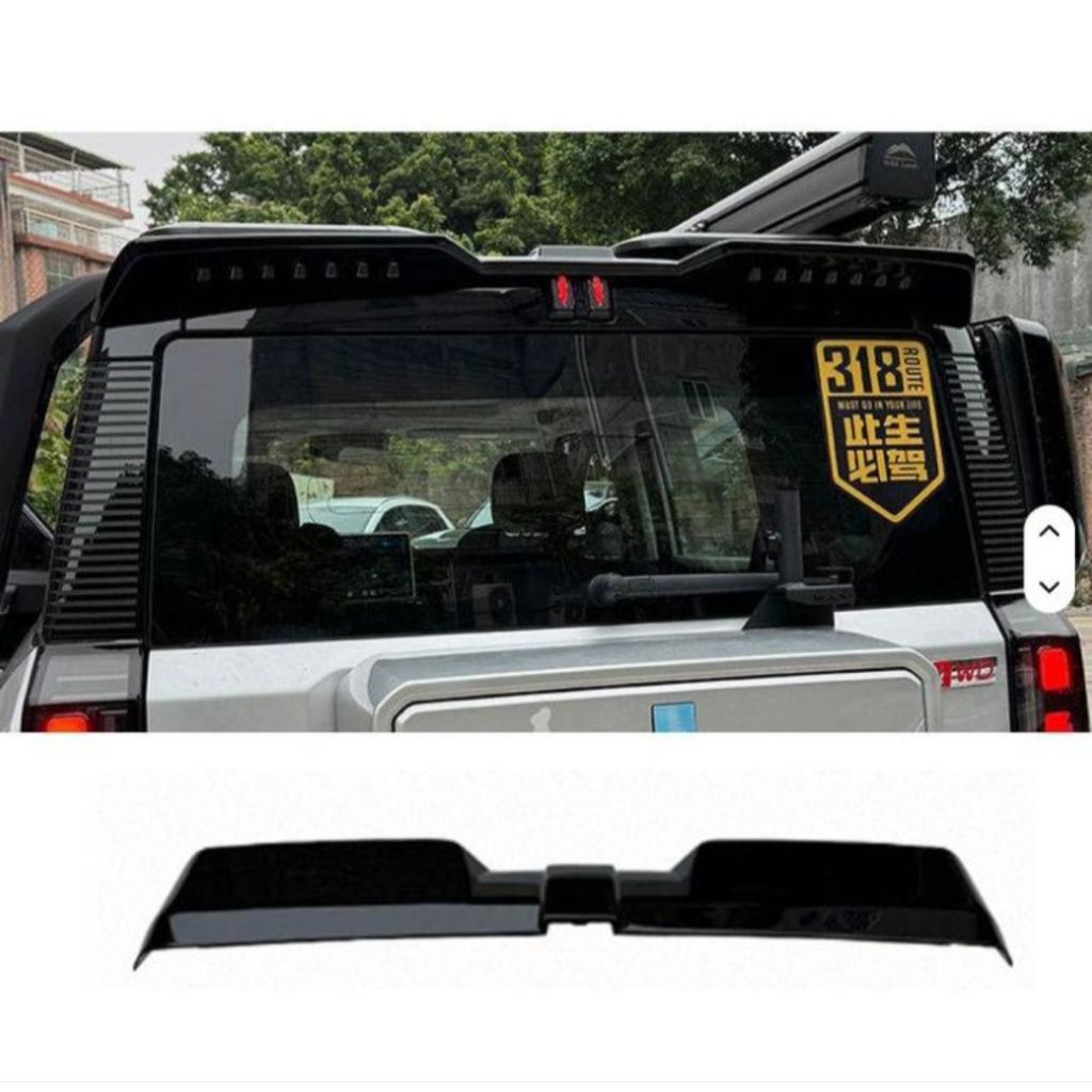 Spoiler chery j6 hitam glossy