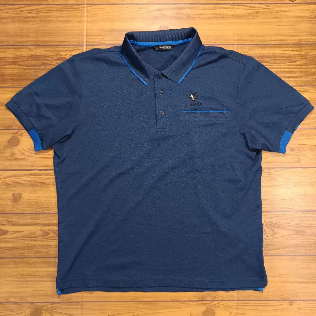Kaos Polo Kerah Blackyak Second Original Navy size L
