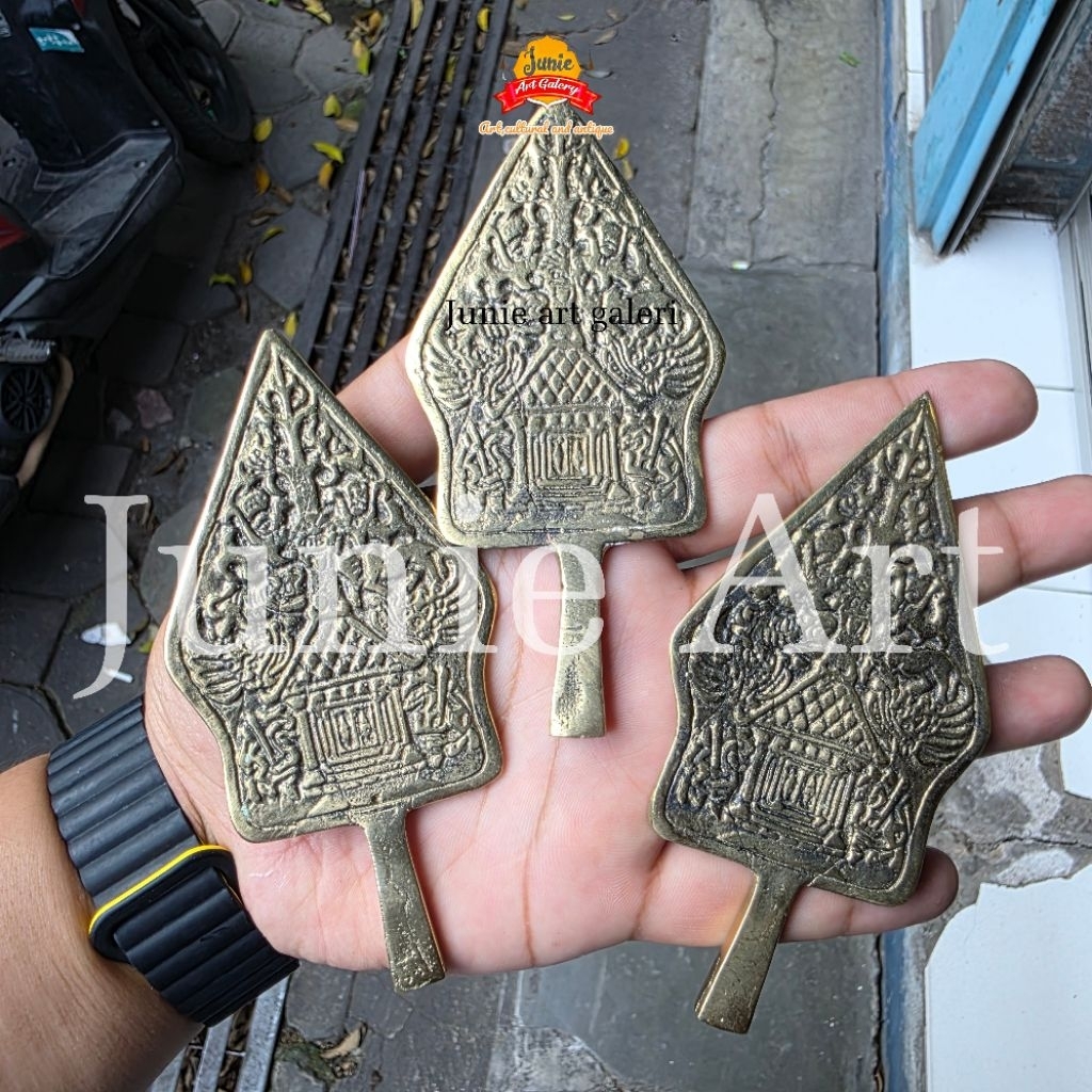Patung Gunungan Wayang Kuningan 10 cm asli