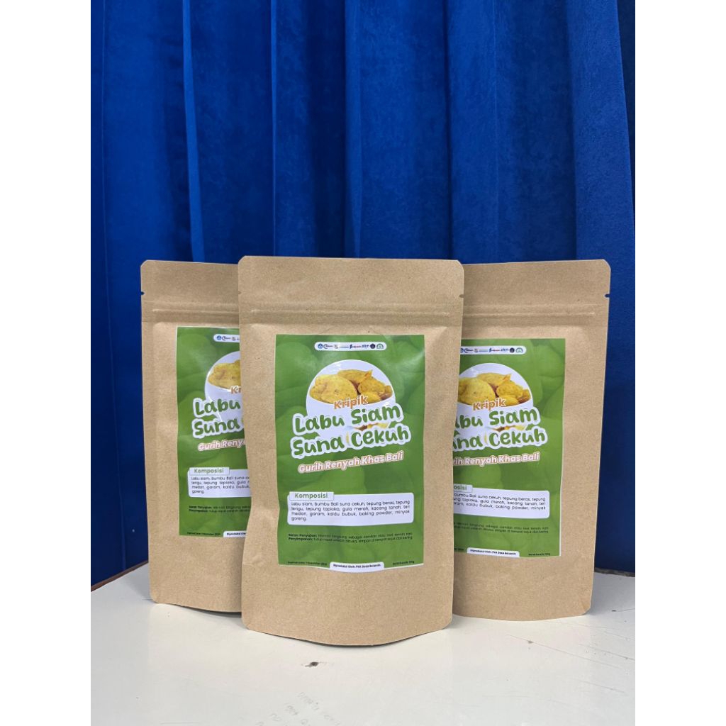 Kripik Labu Siam Asli Bali – Rasa Suna Cekuh & Balado | Renyah, Gurih, dan Tahan Lama