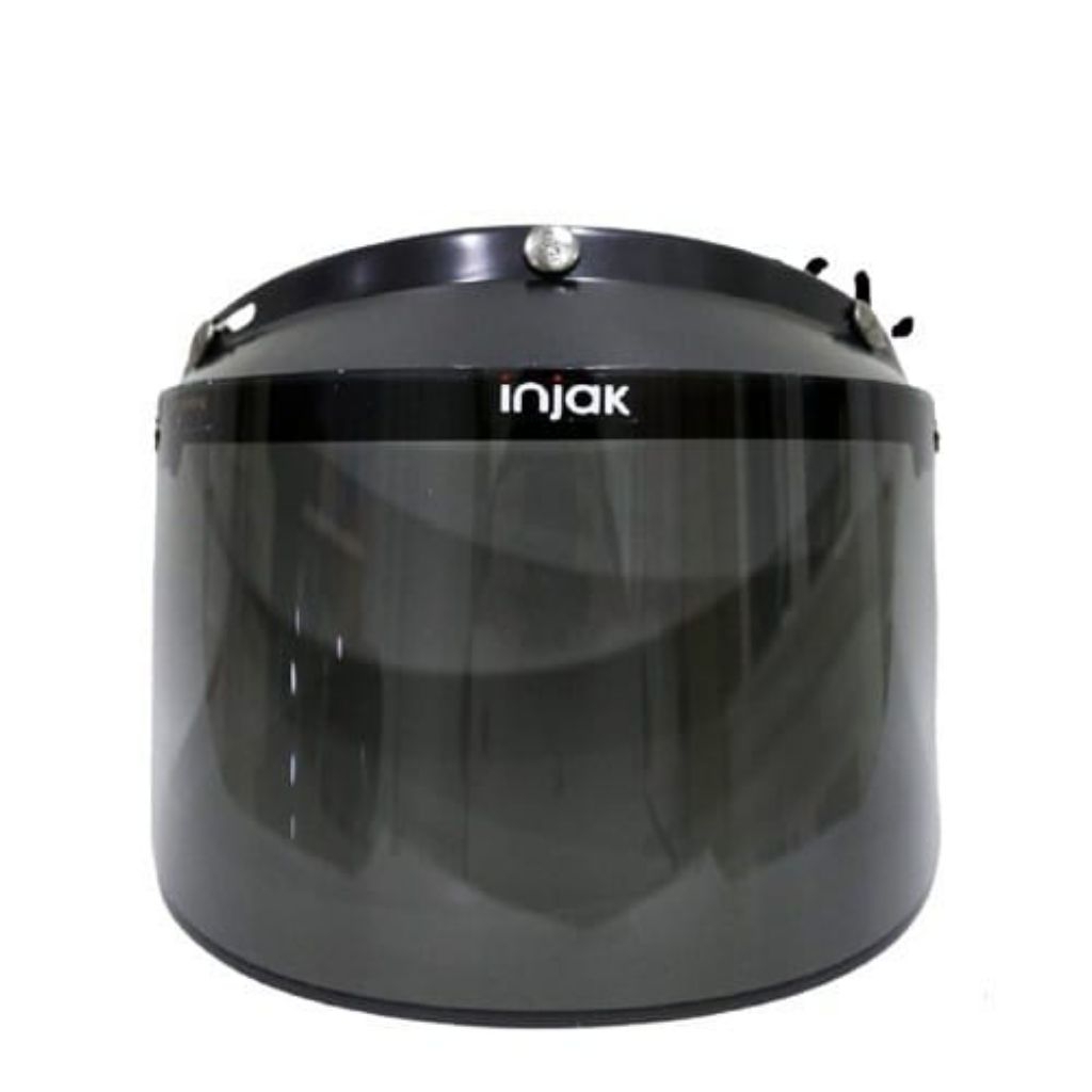 KACA HELM BOGO FLAT INJAK DATAR GELAP