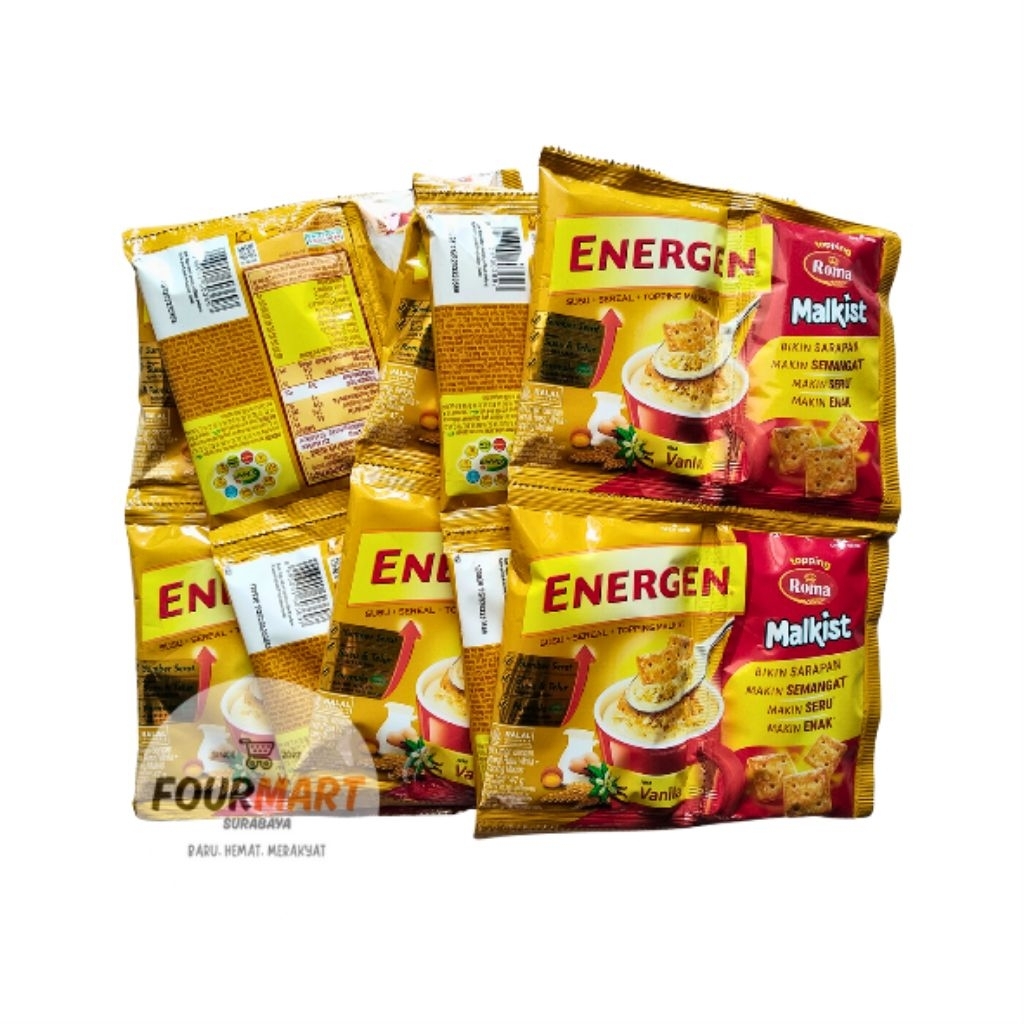 RENCENG Energen Malkist - Energen Vanilla Topping Malkist 47g