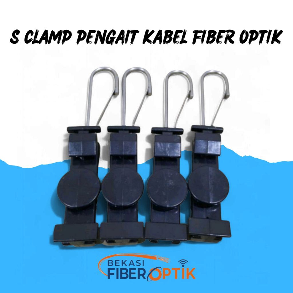 S clamp pengait kabel fiber optik