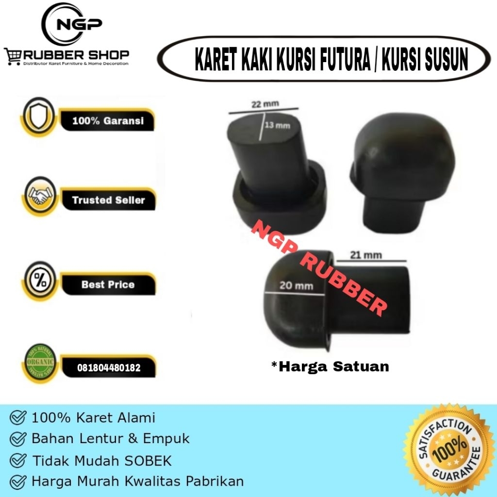Karet Kaki kursi Futura / karet kursi Putura - Karet kaki kursi susun