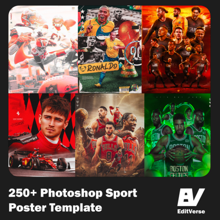 Template Poster Bundle : 250,+ Desain Sport, Film & Artist
