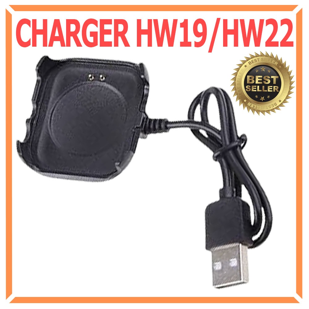 Kabel USB Charger Casan HW19 HW22 2 PIN Smartwatch Jam Tangan Docking Cable Magnetic Charging