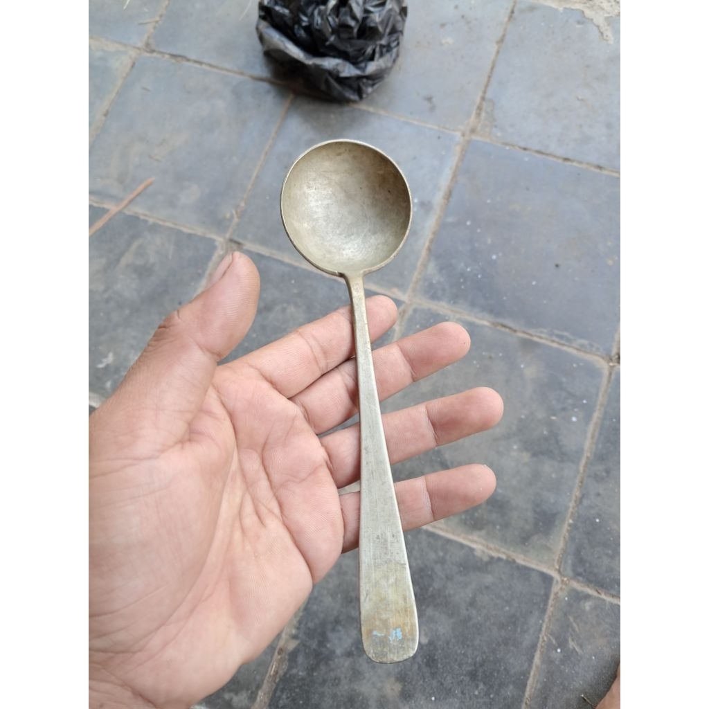 sendok sayur sup kuningan inlos jadul