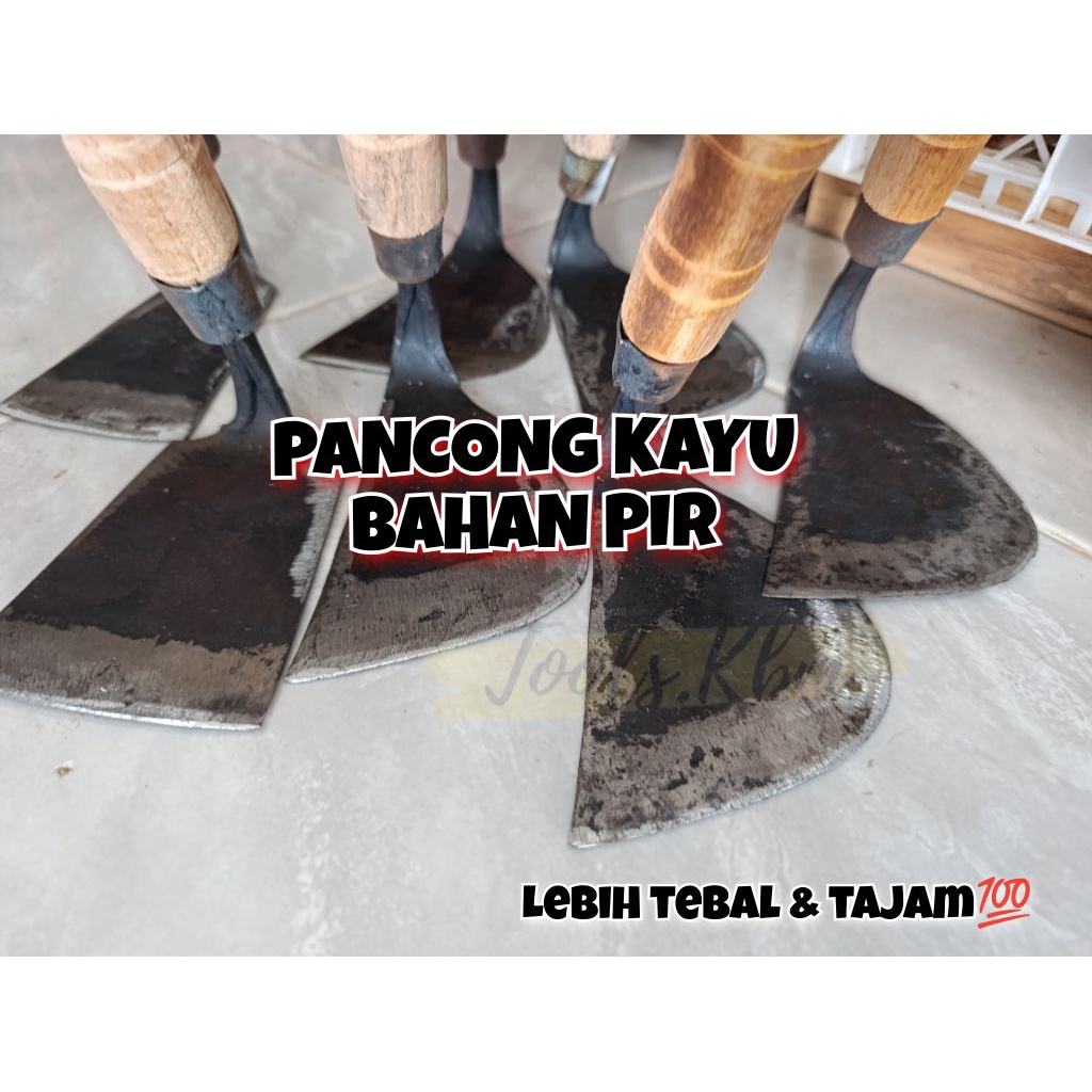PANCONG GAGANG KAYU BAHAN PIR/ PACUL KECIL/CANGKUL MINI/DANGIR