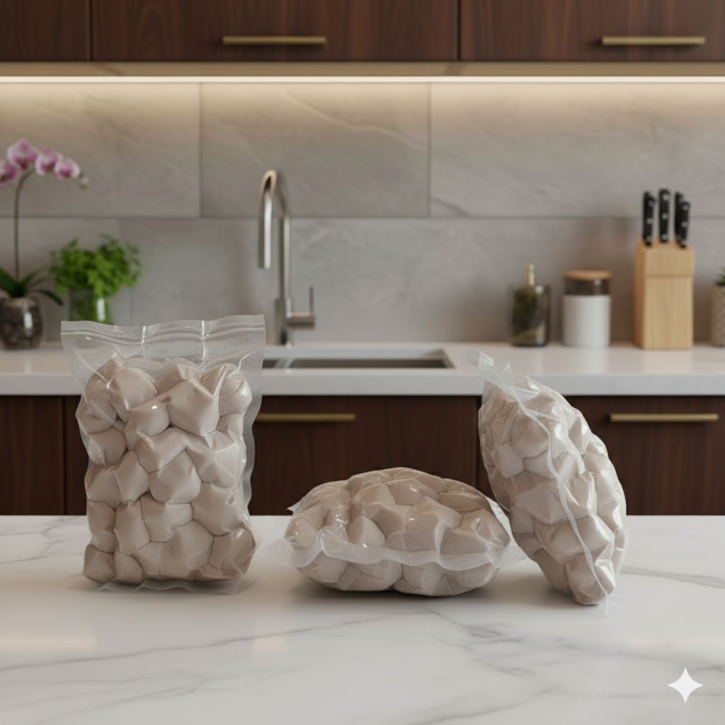 :Basreng Mentah Renyah – Bahan Siap Goreng / Frozen Snack Pedas Gurih 1kg isi 35 butir