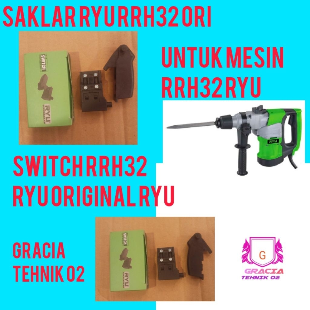 SWITCH RRH32 SAKLAR MESIN BOR RYU RRH32 ORIGINAL RYU RRH32 ORIGINAL RYU