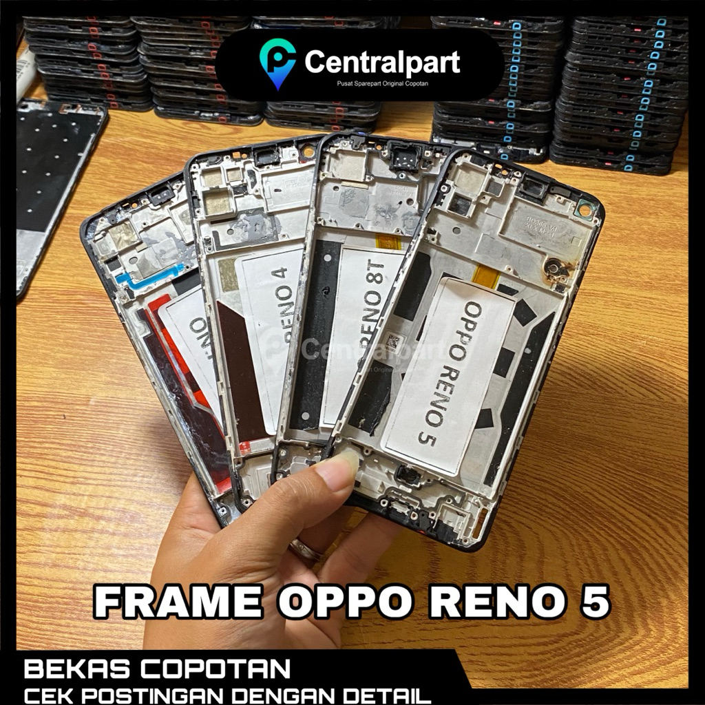 [F]FRAME RANGKA TULANGAN LCD FOR OPPO RENO 5 4G ORIGINAL COPOTAN