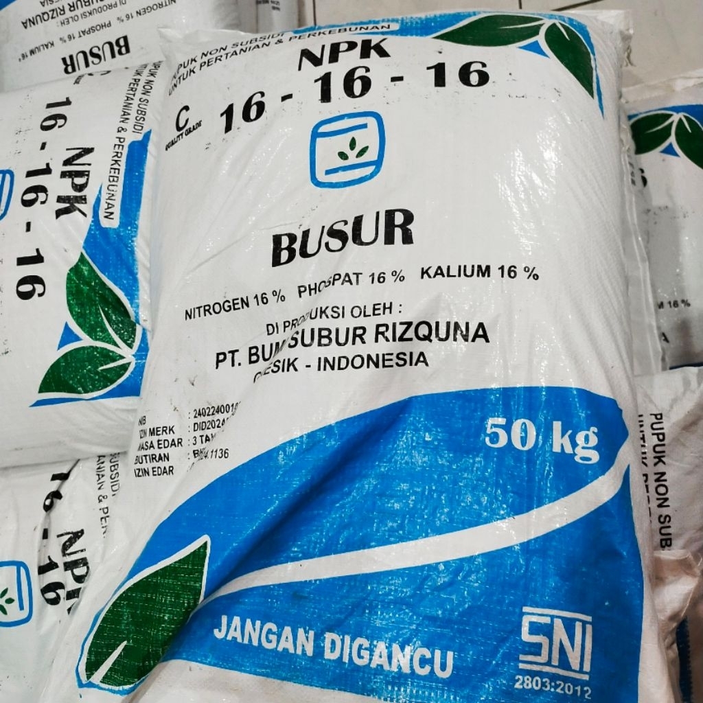 PUPUK NPK BUSUR 161616 KEMASAN Repack 1kg