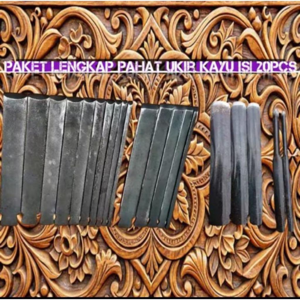 Asli Dari Jepara pahat ukir paket isi 20pcs