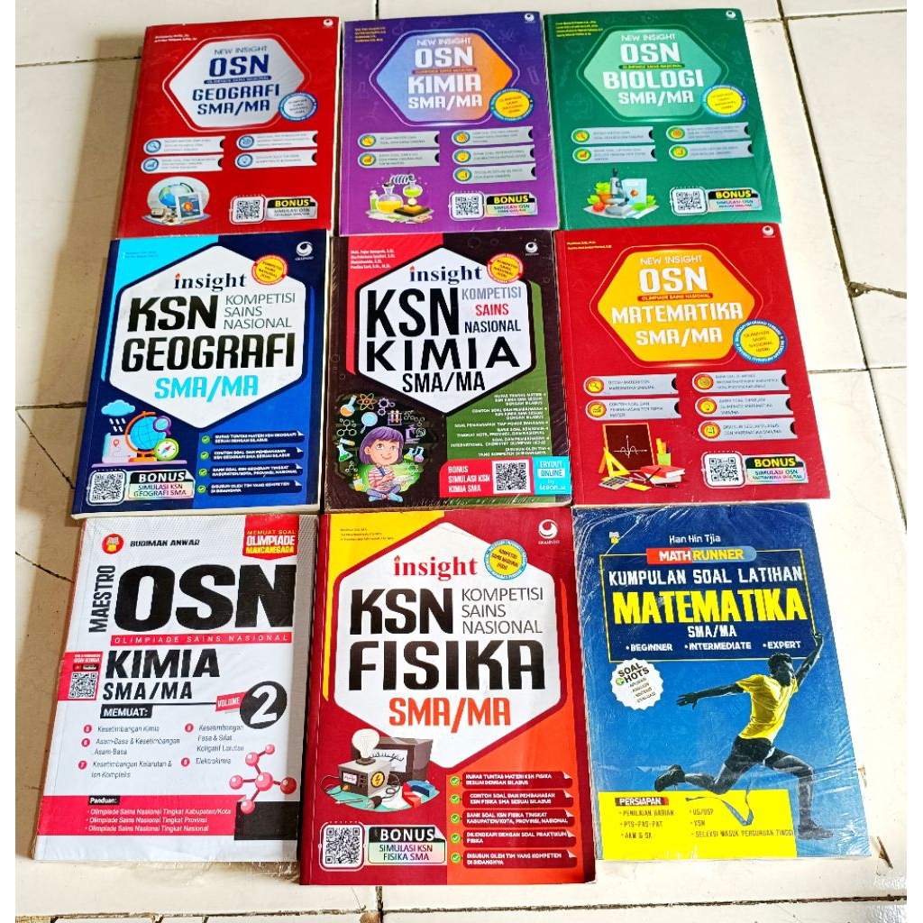 ( OBRAL ) BUKU LATIHAN SOAL SMA // PENDIDIKAN SMA // MATEMATIKA // BIOLOGI // SOSIOLOGI // BAHASA IN