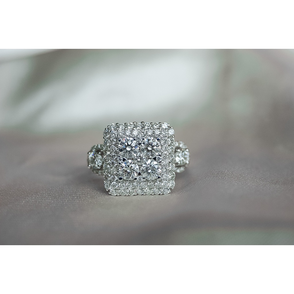 KGdiamond - Cincin berlian wanita fashion - cincin berlian mewah - DRF00112