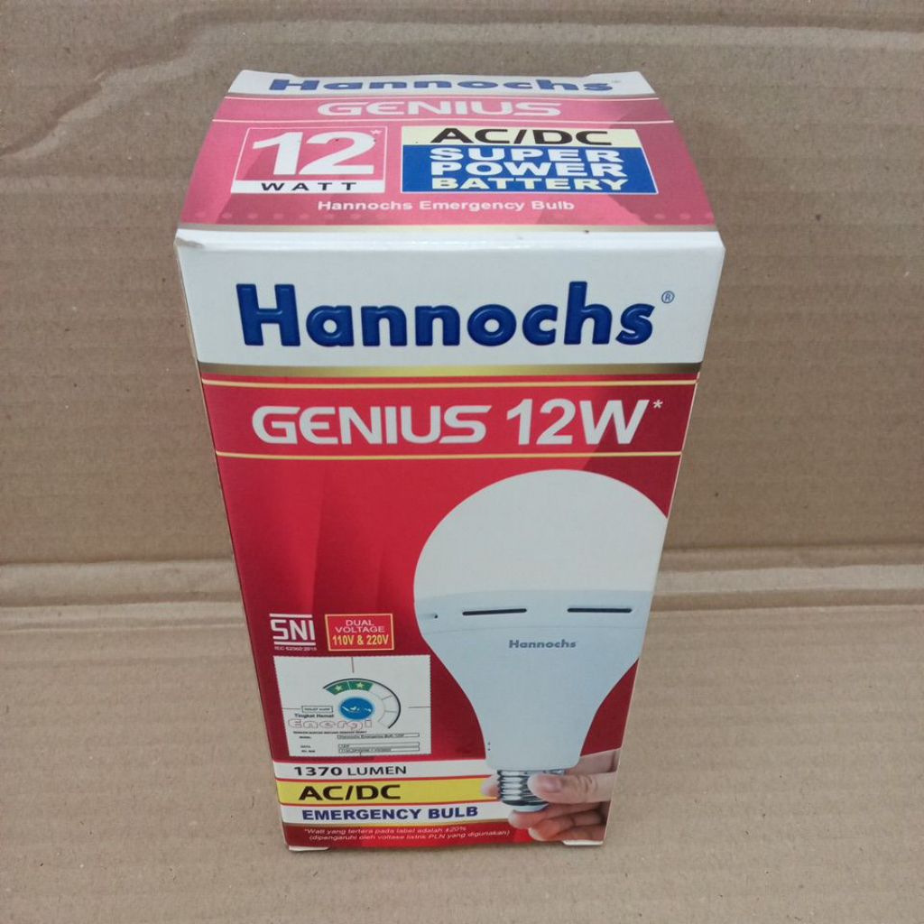 Led Hannochs GENIUS 12W - Lampu Emergency Hannochs - Magic Lamp Hannochs