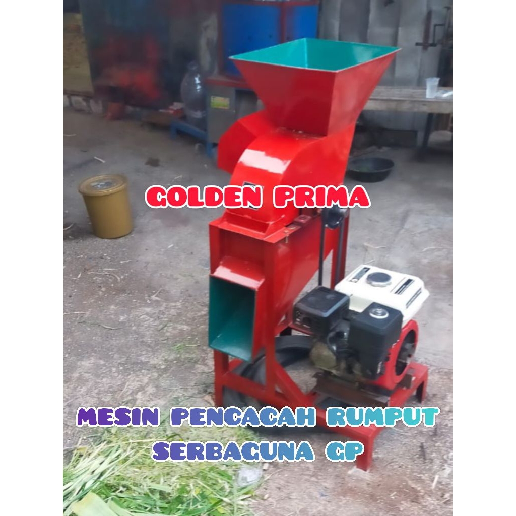 MESIN CACAH RUMPUT DAUN RANTING DAN GILING SERBAGUNA GP