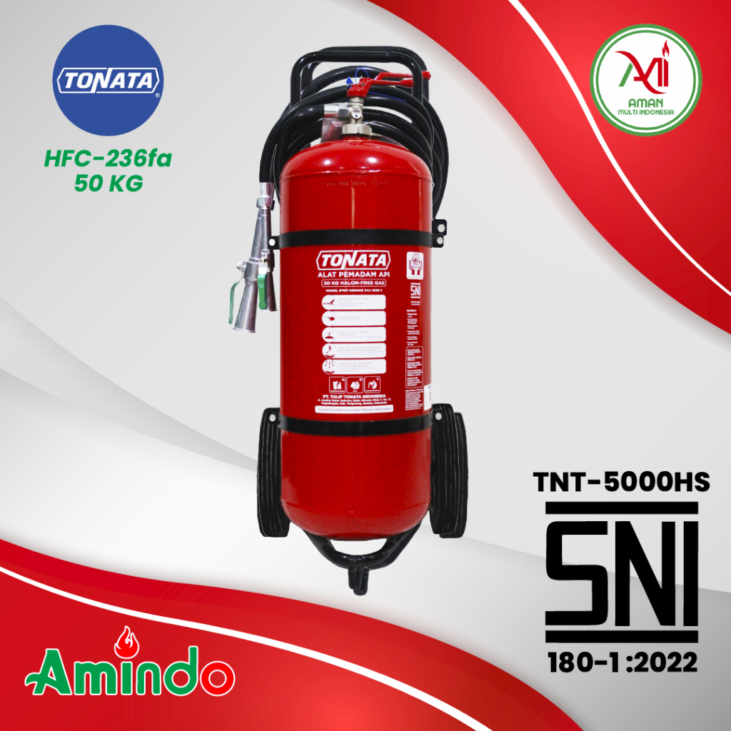 Alat Pemadam Api Tonata SNI / APAB Clean Agent HCFC/HFC 50 kg