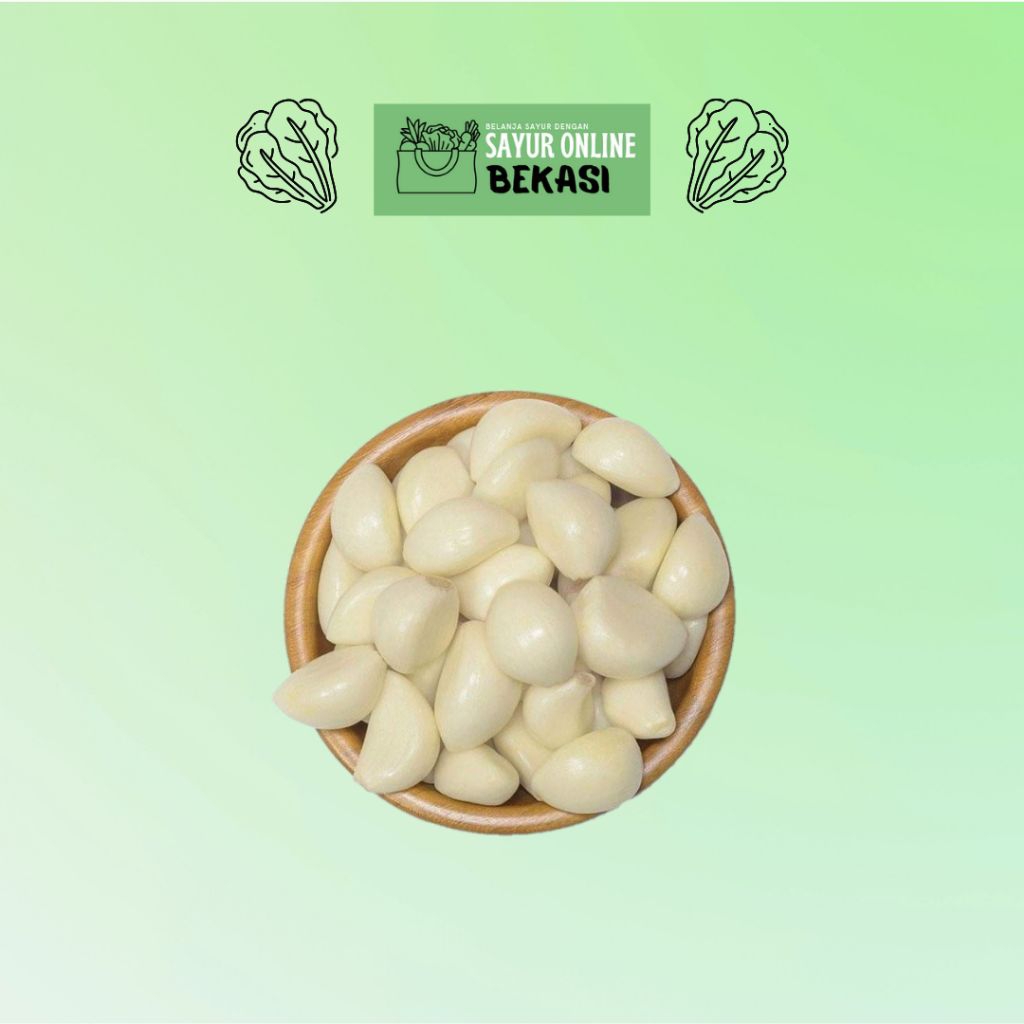 Bawang Putih Kupas 250 gram - 1kg Kota Bekasi