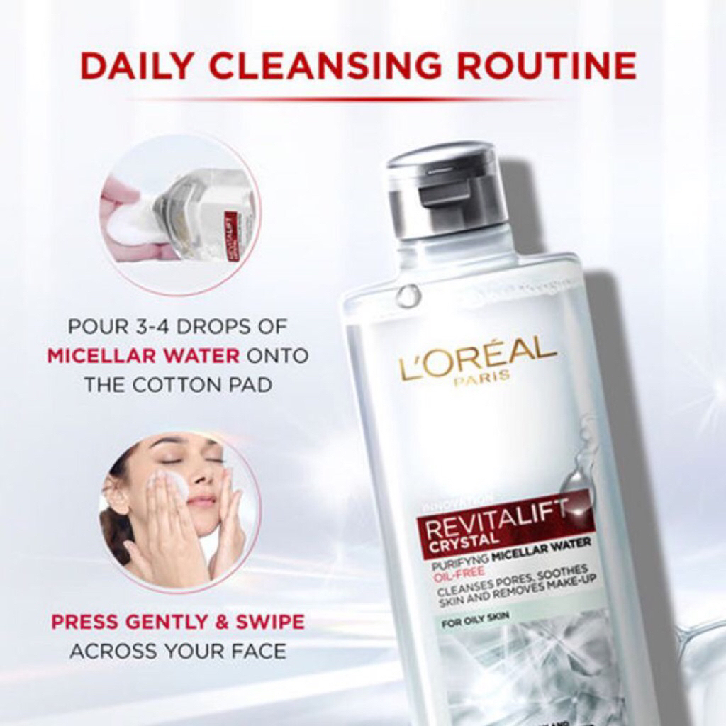 L'Oréal Revitalift Crystal Micellar Water || Revitalift Crystal Micro-Essence