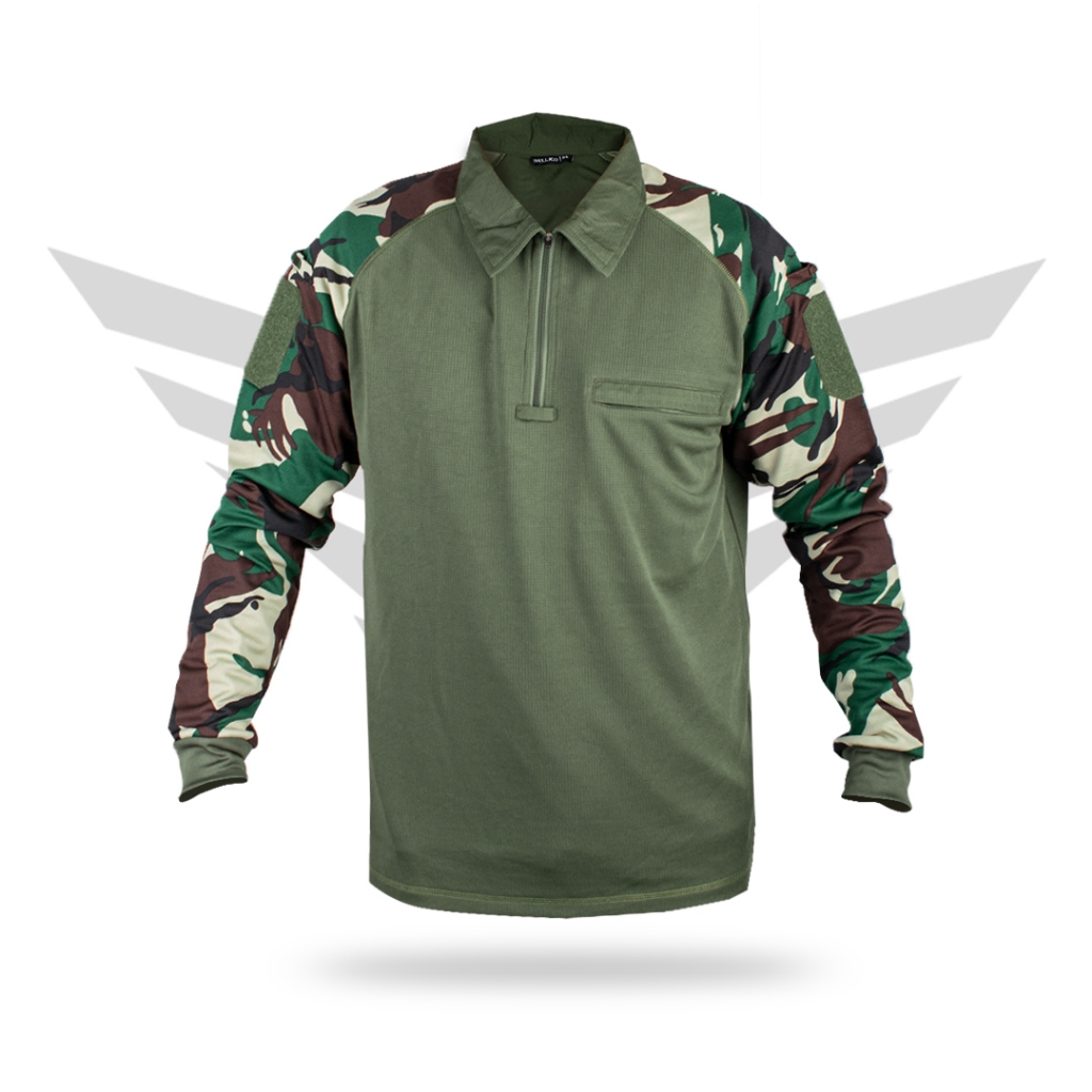Bellico T-shirt Tactical Cakarwa Loreng Malvinas Kaos Tactical Combat Jersey Kerah Bahan Premium