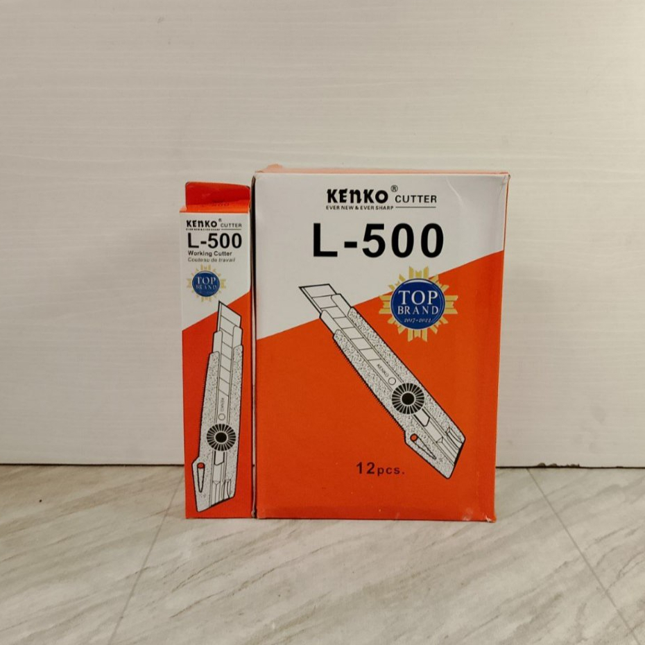 Cutter Besar L-500 Merk Kenko Pisau Cuter Kater (1LUSIN)