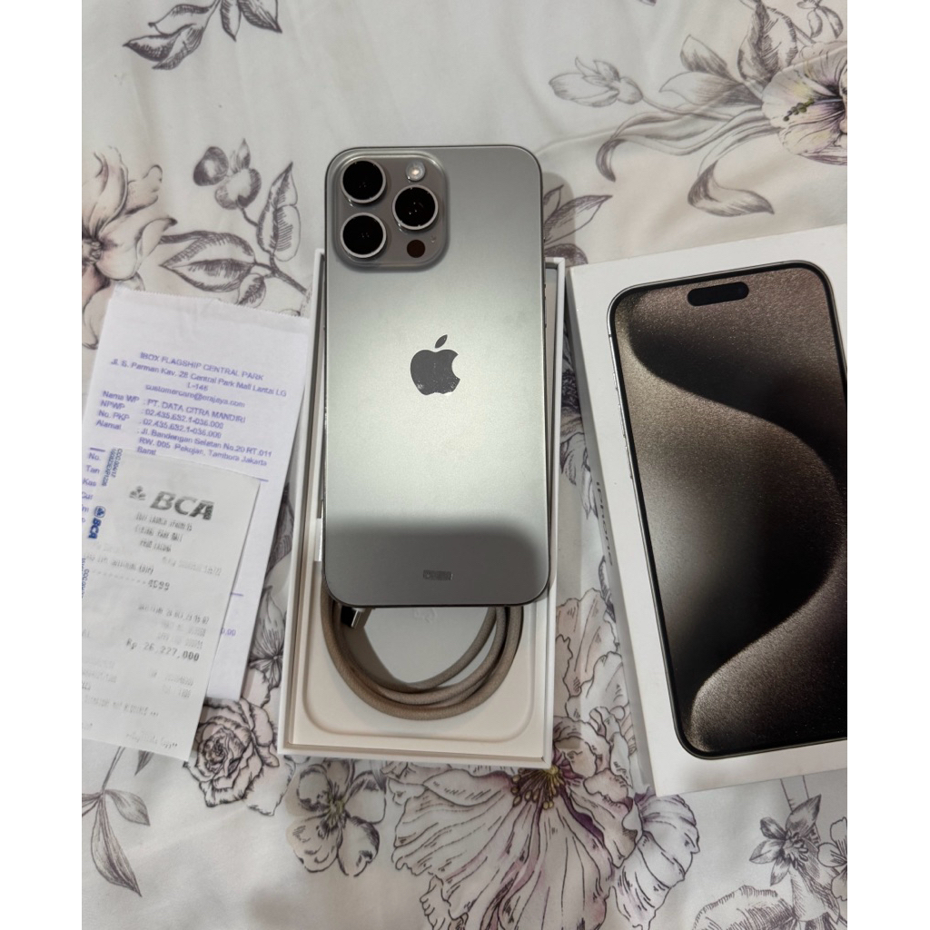 Iphone 15 Pro Max Natural Titanium 256GB iBOX