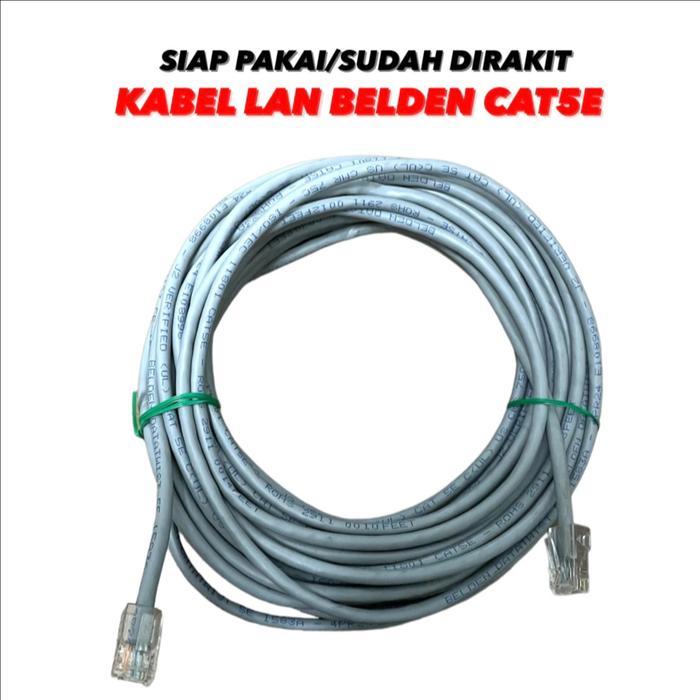 KABEL LAN BELDEN CAT5E + RJ / KABEL LAN BELDEN SUDAH TERAKIT / KABEL LAN BELDEN SET TERSEDIA VARIAN
