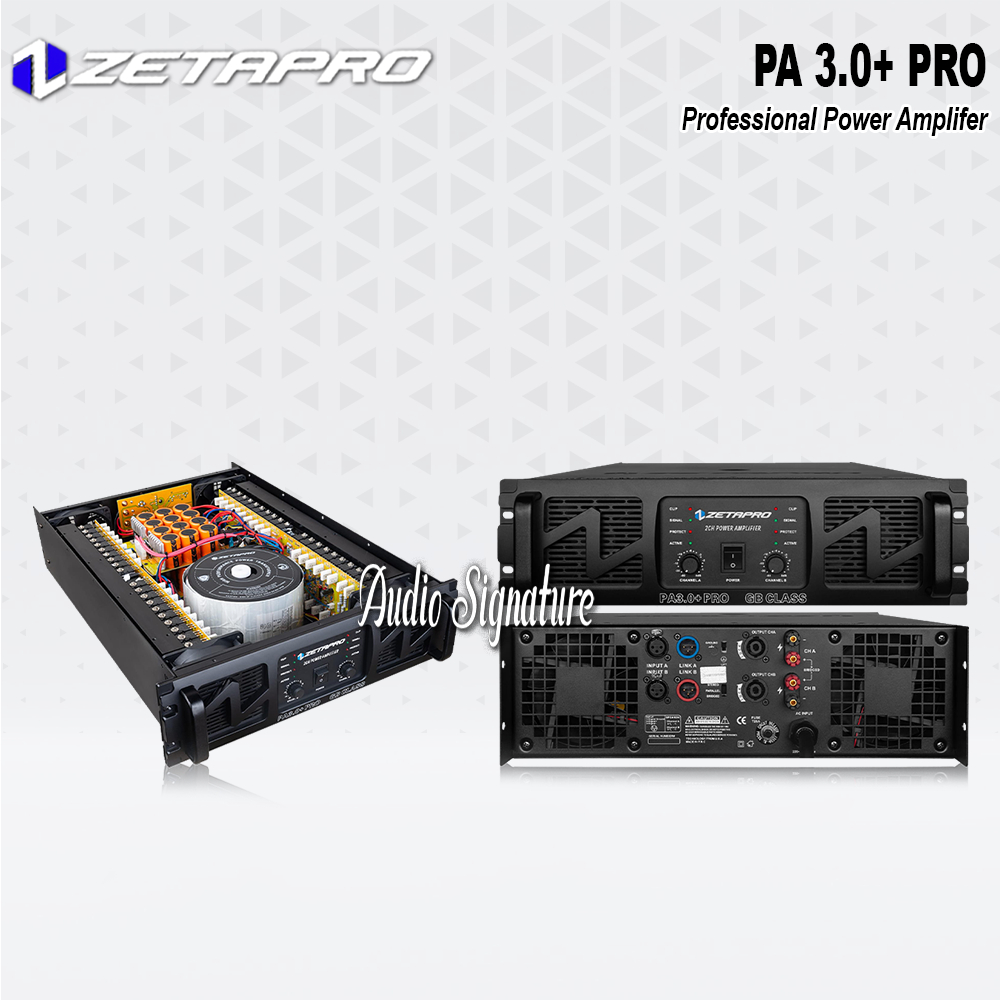 Power Amplifier 2 Channel ZETAPRO PA3.0+ | PA 3.0+ | PA 3.0 + PRO Original