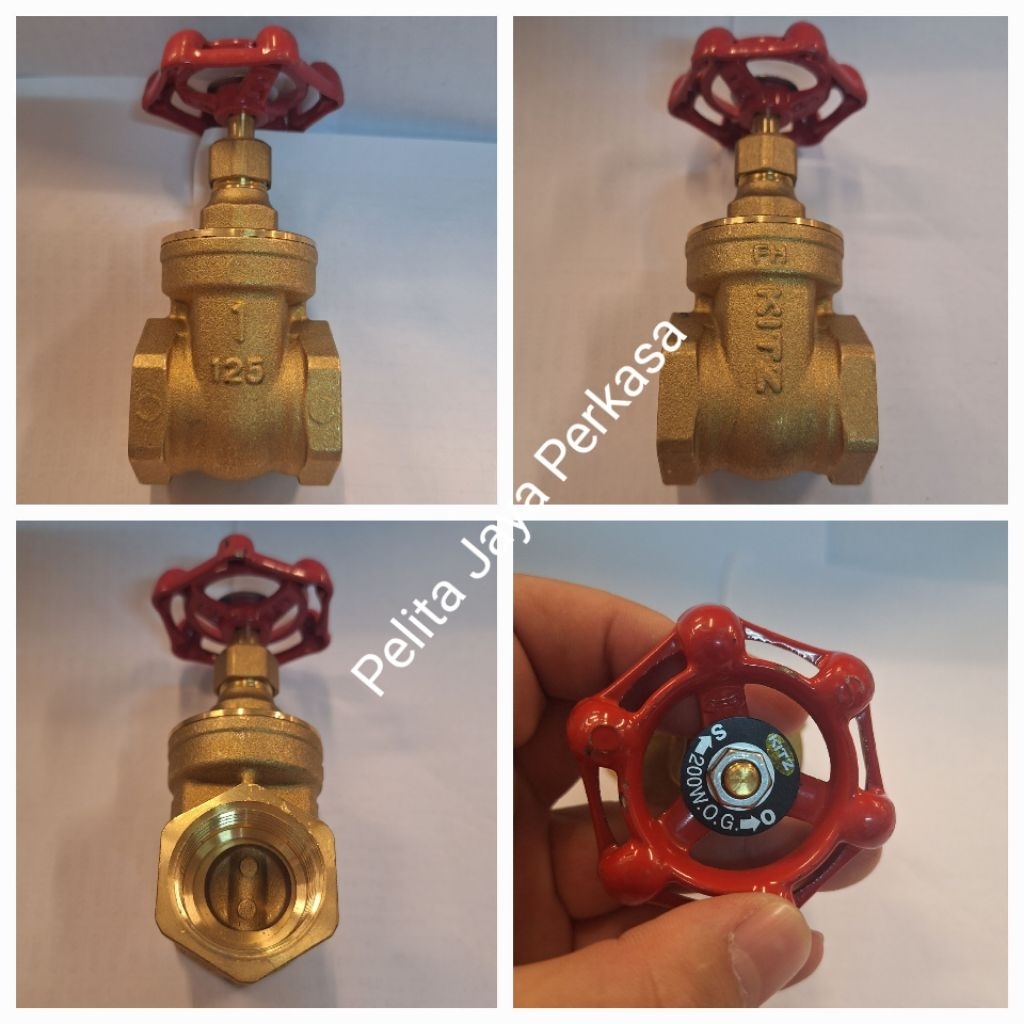 Gate Valve Kitz Kuningan 125 Drat 1 inch / Gate Valve Kitz Brass 125 Screw DN25